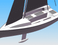 The sporty daysailer is foamed unsinkable