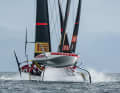 So actiongeladen wie hier beim internen italienischen AC40-Duell kann es im America's Cup der Jugend und der Frauen zur Sache gehen