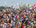 The fans in marseille were treated to their own arena at the cheerful sporting festival of sailing nations.