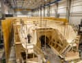 ... thin plywood panels were first screwed together and ...