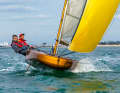 Smile on the face. It's not just the crew who are happy - the bow of the boat also seems to be grinning.