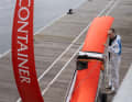 The bright red foil