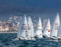 Die prächtige Kulisse für den hochkarätigen Regattasport bei der Trofeo Princesa Sofía bietet der Königspalast La Almudaina.