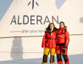 Susann Beucke and project founder Sasha Lanièce on their Class40.