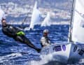 Simon Diesch e Anna Markfort hanno preso il comando del 470 misto alla partenza.