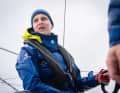 As skipper, the Dutchwoman is in command on board the "Holcim-PRB".