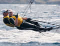Second in the medal race on Saturday: Richard Schultheis and Fabian Rieger in the 49er.