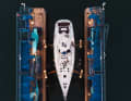 Der Blick aufs Deck der knapp 26 Meter langen Segelyacht.