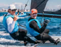 I velisti del 49er Richard Schultheis e Fabian Rieger sono soddisfatti del secondo posto nella loro prima regata insieme.