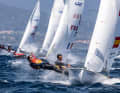 Spaniards Jordi Xammar and Marta Cardona are the first to chase the leaders Simon Diesch and Anna Markfort.
