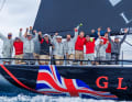 The "Gladiator" cheers after the fourth and final race.
