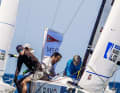 MSC-Steuermann Till Krüger und seine Crew segelten vor Kiel-Schilksee beim Erstliga-Start zuverlässig gut.