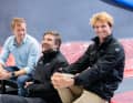 Und Spaß haben der Aufsteiger Berrehar, der zweimalige Vendée-Globe-Teilnehmer Herrmann und Thomas Ruyant auch zusammen.