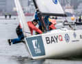 Maximum heeling in light winds...