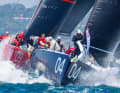 Tony Langley's defending champion "Gladiator" rushes ahead.