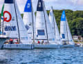 Un départ lors de la compétition des champions sur le fjord intérieur.
