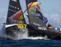 Jonas Gercken, du Belgium Ocean Racing - Curium, a également appuyé sur l'accélérateur.