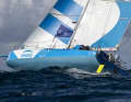 The two women powered through even in strong winds...