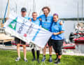 Die auf dem Wannsee siegreichen Zweitligisten vom Bocholter Yacht-Club.