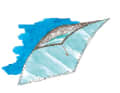 Tight seal: Instead of the two side panes of our sprayhood, we have sewn in mosquito screens. Velcro tape is sewn onto the inside around the window cut-out, to which the foil panes can then be attached from the inside. The same procedure is used for the cockpit tent, but the side windows are firmly sewn in. Instead, the rear window is fitted with a mosquito screen and insertable window. This means that the cockpit can be ventilated insect-proof and the evening can be spent relaxing in the cockpit despite the hungry bloodsuckers buzzing around.  Christian Feige, Deggendorf