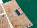 The height of the bathing platform is practical