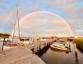 Platz 27: Lara Steinke - Doppelter Regenbogen, doppeltes Glück. Aufgenommen auf der Insel Hiddensee kurz vor Sonnenuntergang 