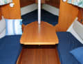 The seating position, berth lengths, appearance and space utilisation are still benchmarks in the small cruiser segment today