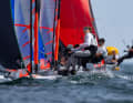 Konzentration beim Trimmen auf der Förde.