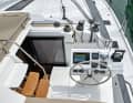 Roof terrace: Passing the helm station, you reach the roof, where loungers are installed and the main boom is easily accessible