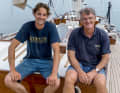 Projektteam der Werft: Niels (l.) kennt jede Holzfaser auf dem Boot. Sein Chef, Werftinhaber Hans-Peter Baars, ist sehr zufrieden mit der Arbeit.