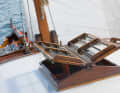 Light and air: The shipyard has installed a classic skylight in the cabin roof to improve lighting and ventilation.