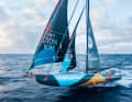Am Ende von Etappe eins oft das schnellste Boot der Flotte: "Malizia – Seaexplorer"