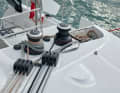 Power plant: Halyards, stretchers and the sheets are easy to operate with two electric winches. The traveller also runs at the touch of a button.