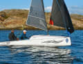 Famous. Even in 10 to 12 knots of wind, the little boat lifts its bow under gennaker and glides smoothly.