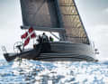 With a self-tacking jib and furling boom, the 14-metre yacht is easy to handle with a small crew. Impressive speed, stability and balance