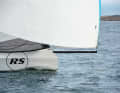 The rig comes from Seldén and is made of carbon fibre. The bowsprit protrudes a good metre beyond the negative stem.