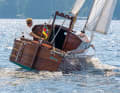 Simply sailing: The Knickspanter runs surprisingly well under sail - considering the size and concept of the design