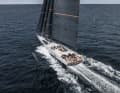 It is trimmed in low-level flight via flaps in the transom and in the trailing edge of the foils
