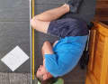 In dieser Position will Bedwell im Neubau schlafen