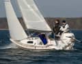 Sailart 18: More modern construction from a German shipyard. Good sailing characteristics, but more likely to be categorised as rank. Variable draught due to integral centreboard. Quite cosy interior