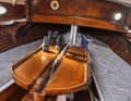 There is a similar amount of space below deck.