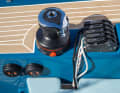 Clamped: The stoppers are strong and practical. If you want electric winches, you pay a surcharge