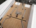 The cockpit measures a spacious 254 by 130 centimetres and is covered with cork. This provides plenty of grip and looks good.