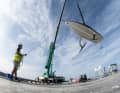 This is where the French AC40 spoiler is craned