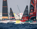 Das Emirates Team New Zealand und das Azzurri-Team Luna Rossa Prada Pirelli