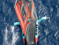 Das Emirates Team New Zealand bei der Vorregatta zum 37. America's Cup in Barcelona.