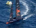 Sailing into the semi-finals with three winning points and ready to fight: the Swiss team Alinghi Red Bull Racing
