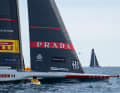 The Silver Arrow of Luna Rossa Prada Pirelli also had foiling stress on the third semi-final day