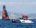 The huge start clock on the starting boat always shows where a race is in the pre-start phase. Mel Roberts reveals whether it will start at all