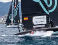 Die spanischen Sieger im Auftaktrennen von Gruppe B im Youth America's Cup